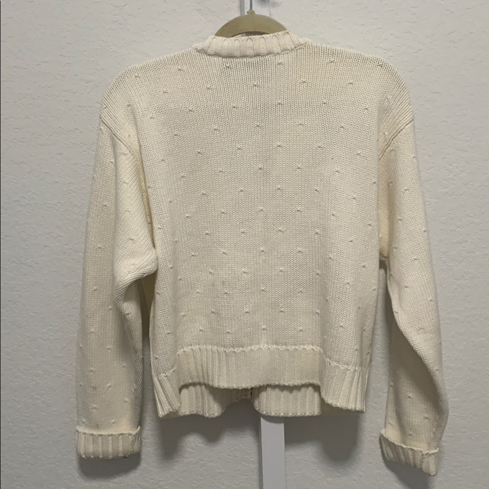 Vintage Liz Sport Floral Embroidered Cardigan Sweater - Picture 5 of 7